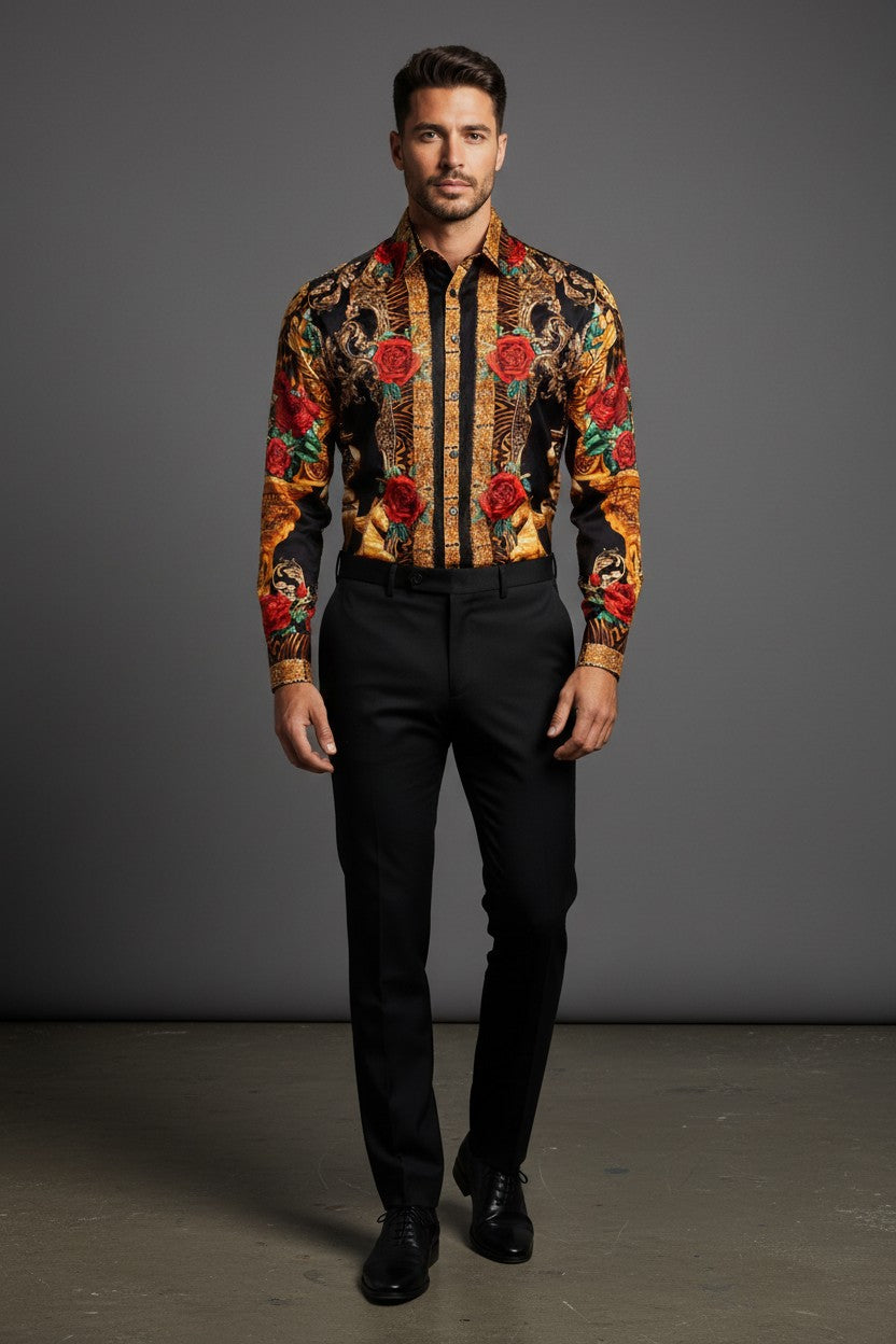 Men's Wildflower Long-Sleeve Shirt