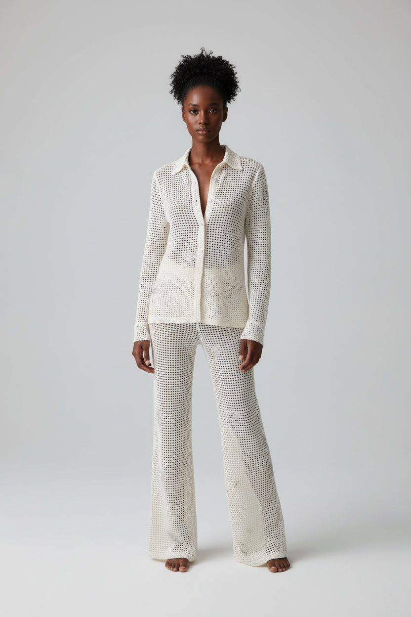 CHIC TWO PIECE CROCHET SET
