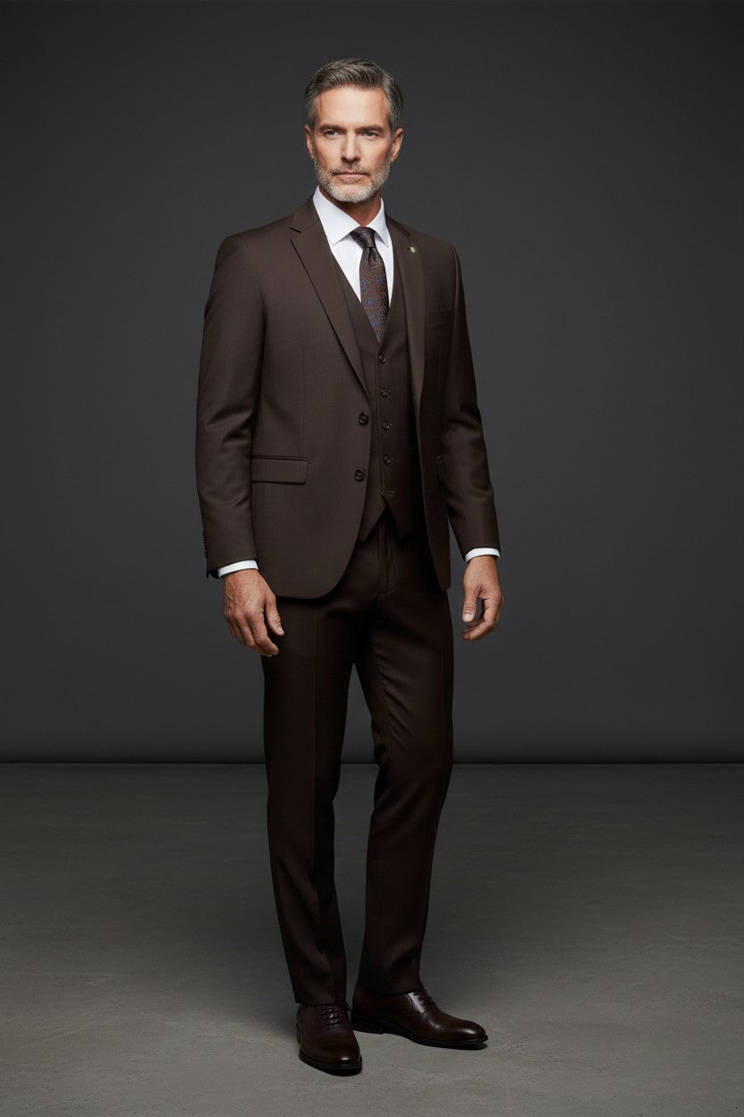 Vercini Men's 3-Piece Slim Fit Suit - Modern Turkish Tailoring