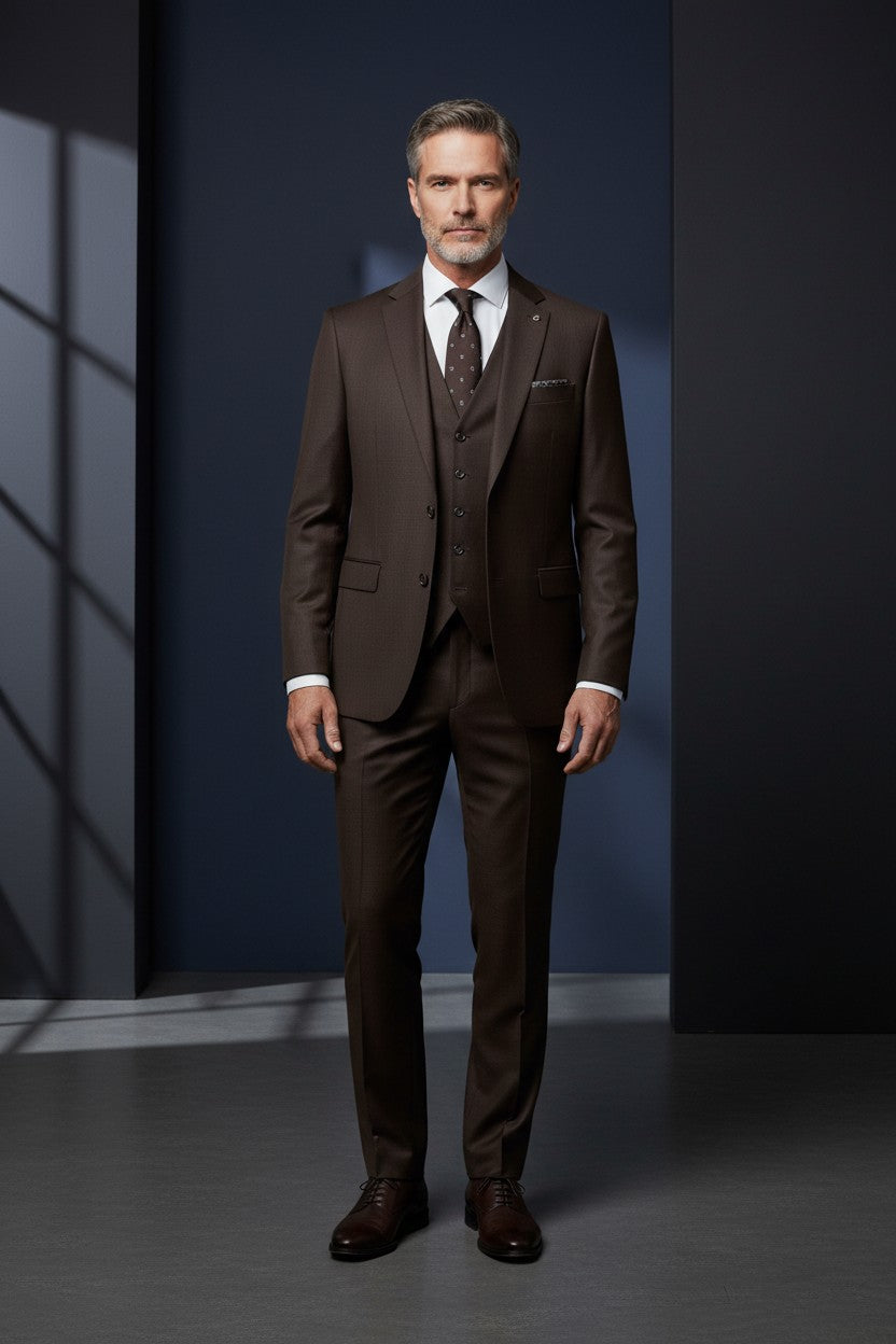 Vercini Men's 3-Piece Slim Fit Suit - Modern Turkish Tailoring