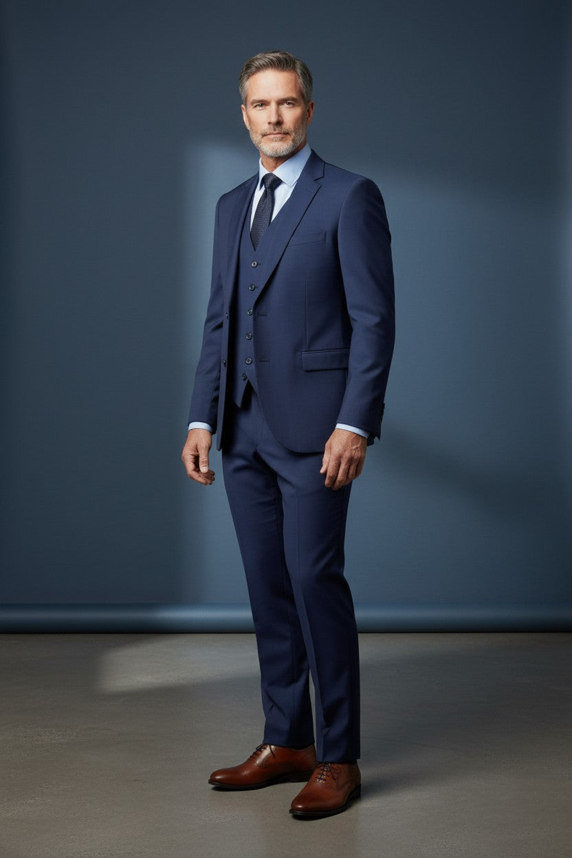 Vercini Men's 3-Piece Slim Fit Suit - Modern Turkish Tailoring
