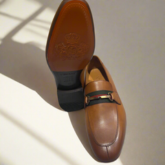 Men’s Leather Loafer with Horsebit Detail