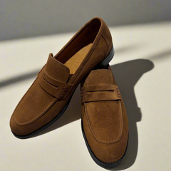 Versatile Suede Loafers – Timeless Style in Black, Navy & Brown