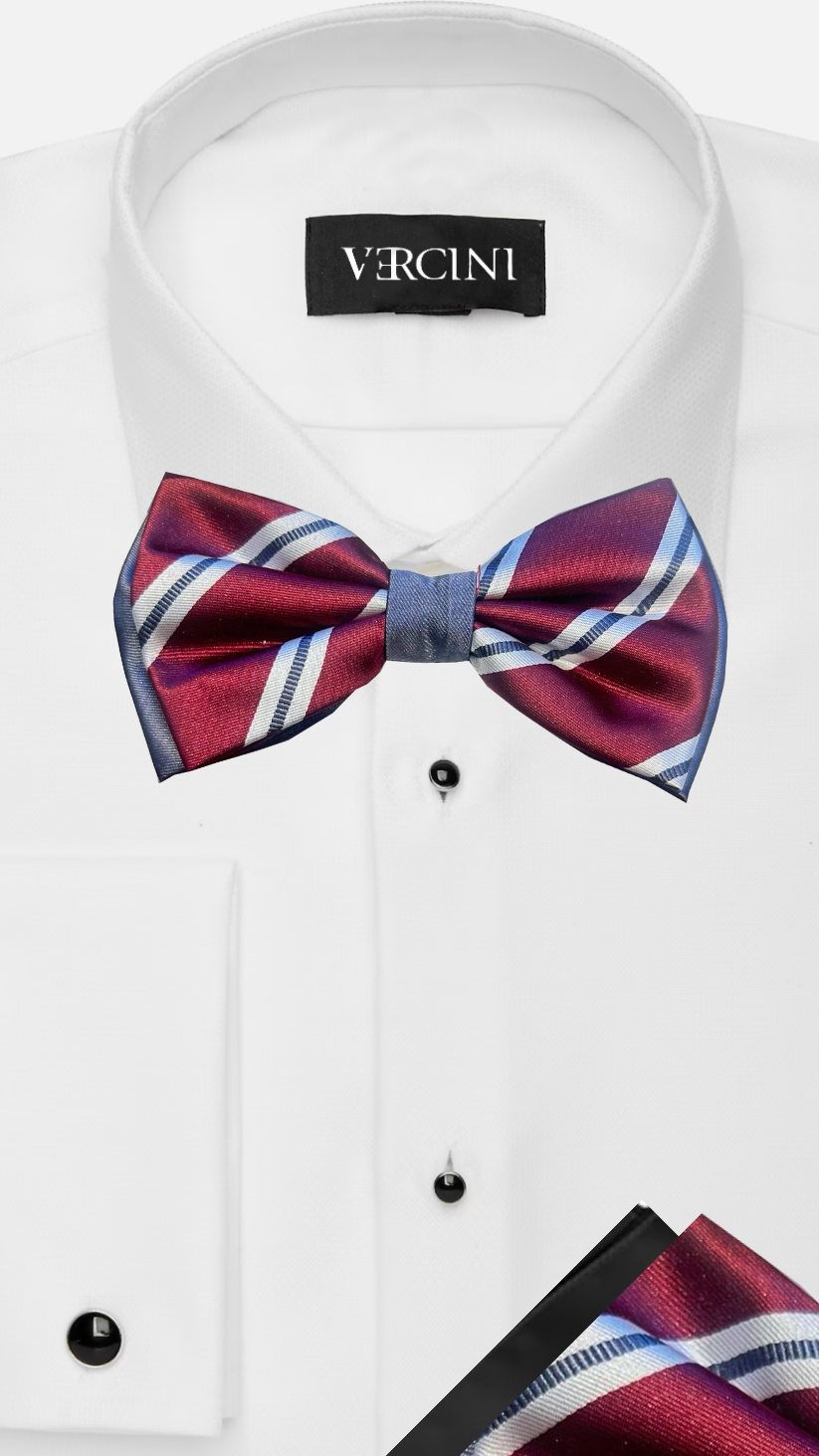 Bowtie double pocket square Ph accessories Vercini