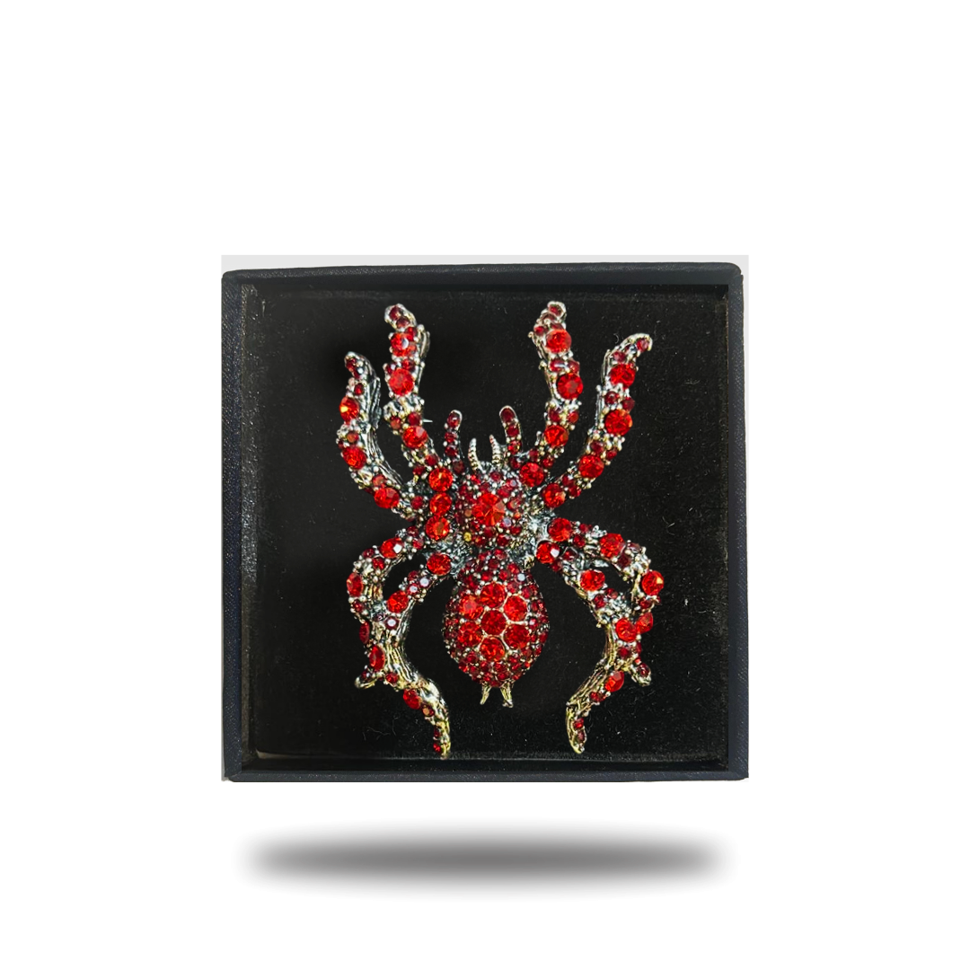 Big Spider Crystal Lapel pins