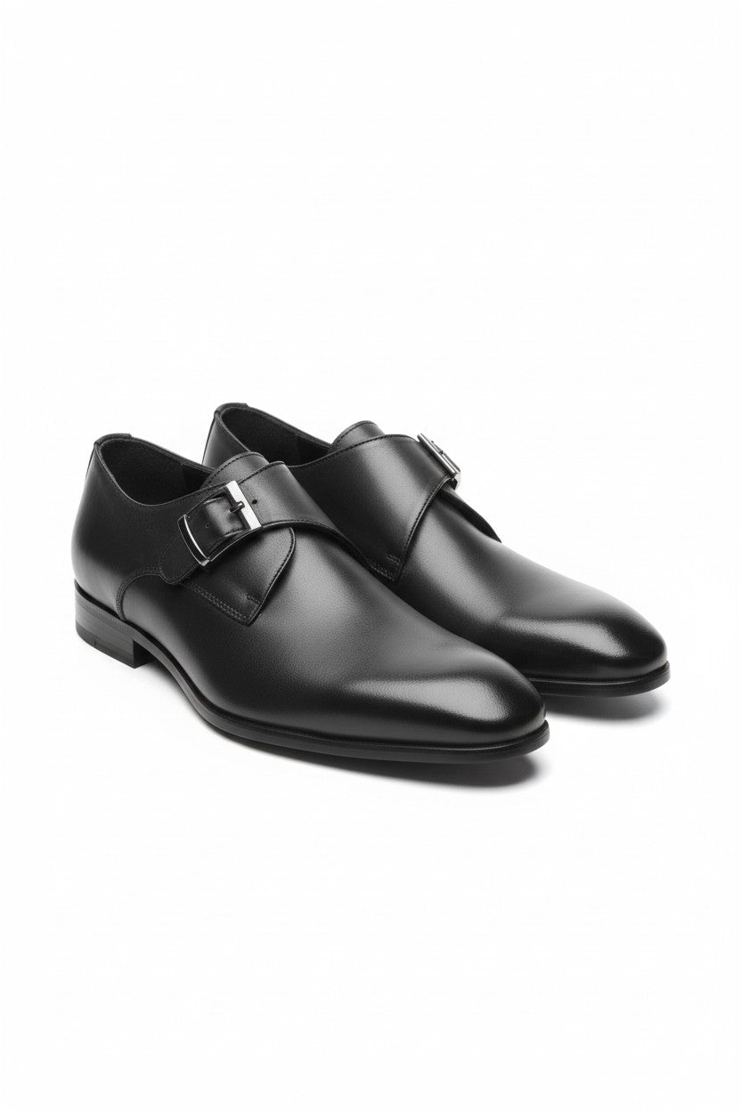 Men's Classic Buckle Detail Loafers by Vercini