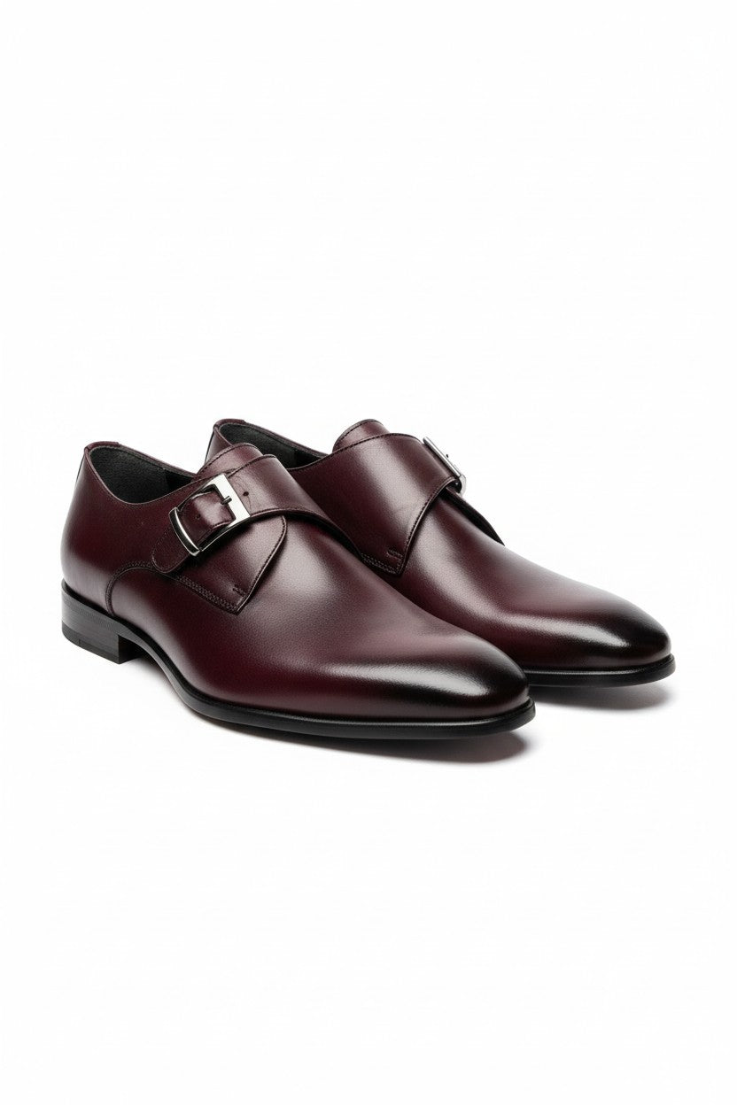 Men's Classic Buckle Detail Loafers by Vercini