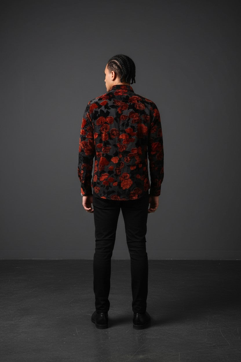 Limited Edition Velvet Shirt – Premium Men's Luxury Casual