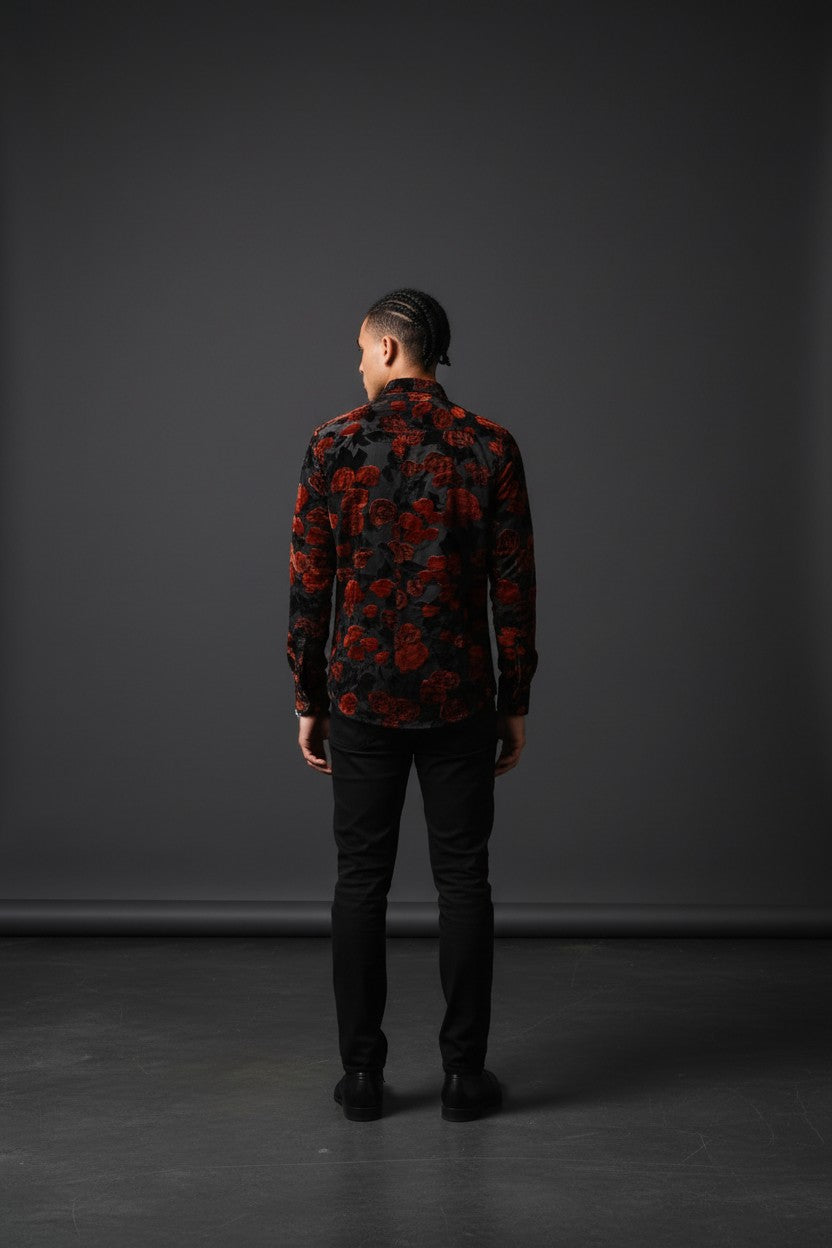 Limited Edition Velvet Shirt – Premium Men's Luxury Casual
