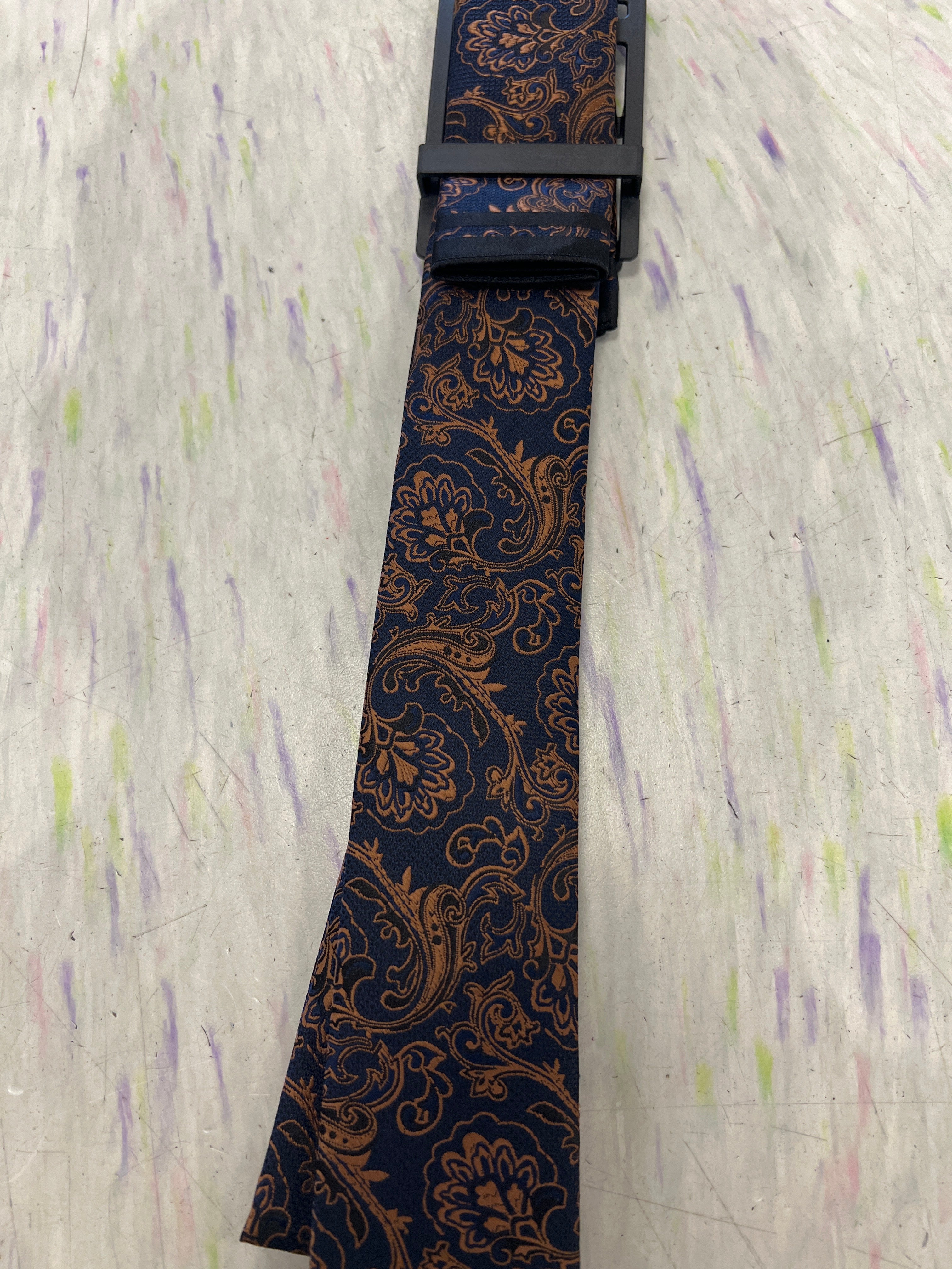 Vercini Bronze Floral tie