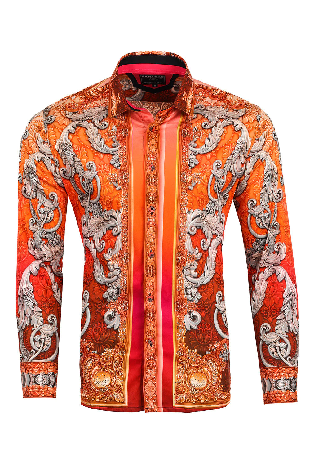 fitted lace wedding dress Luxury Gothic Velvet Floral Men's Formal Shirt
