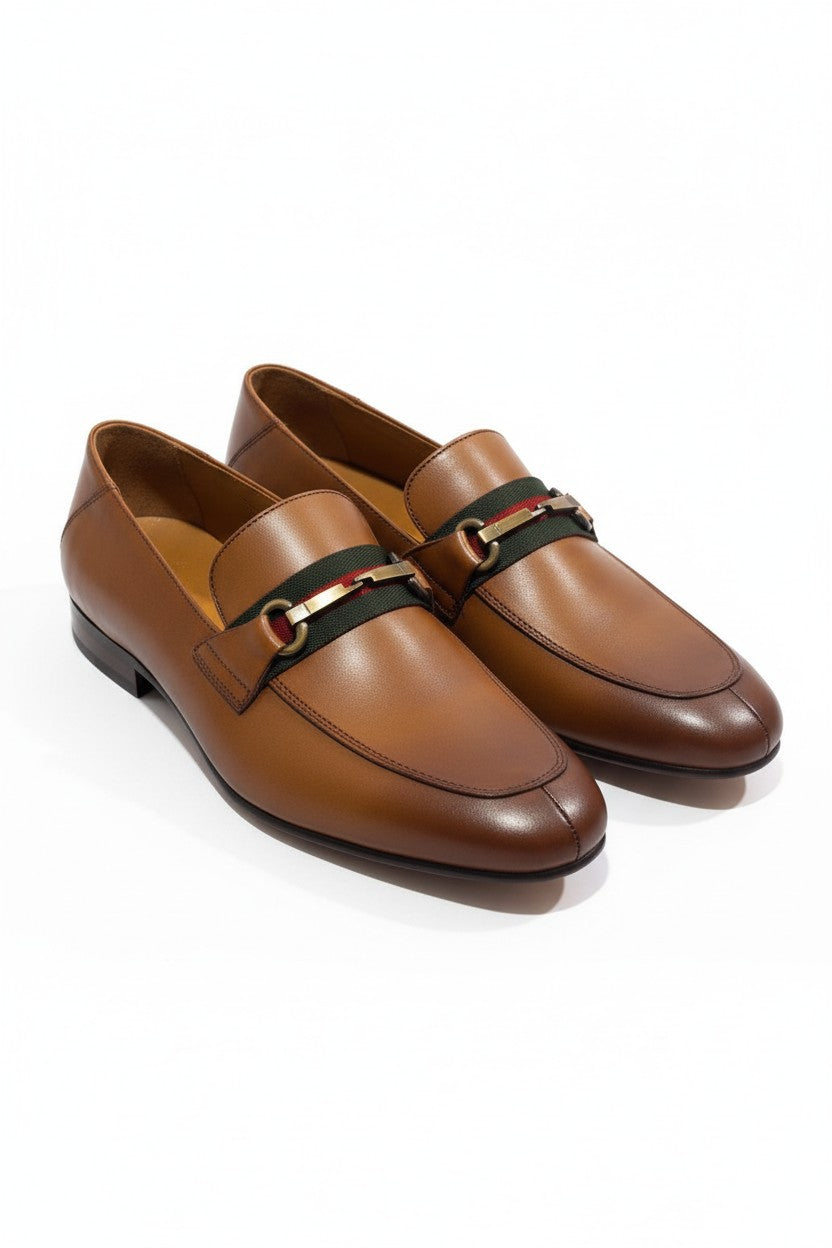 Men’s Leather Loafer with Horsebit Detail