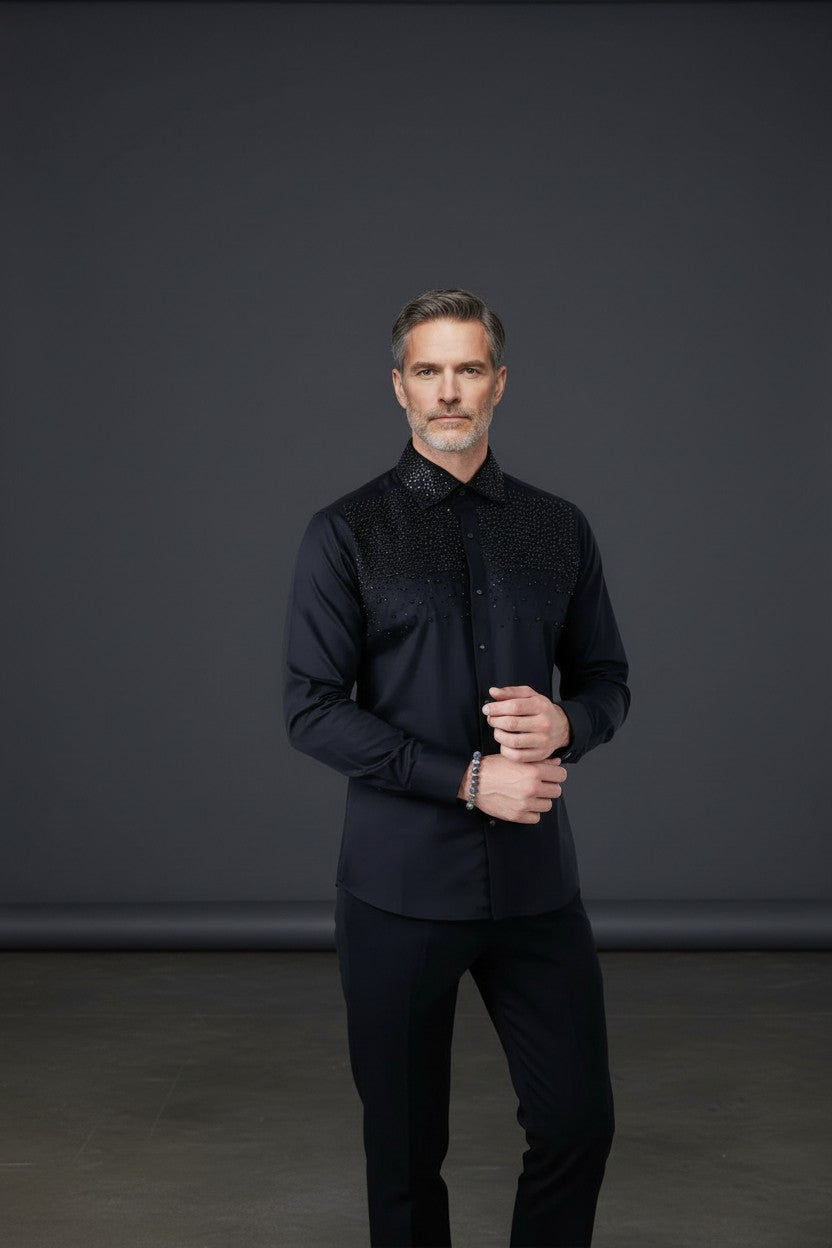 Velona Pearls Long Sleeve Shirt