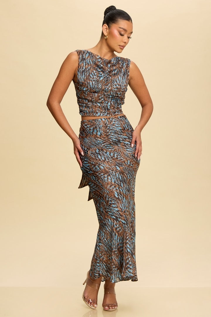 MATCHING SET HIGH WAISTED FITTED SKIRT