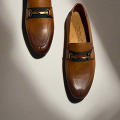 Men’s Leather Loafer with Horsebit Detail