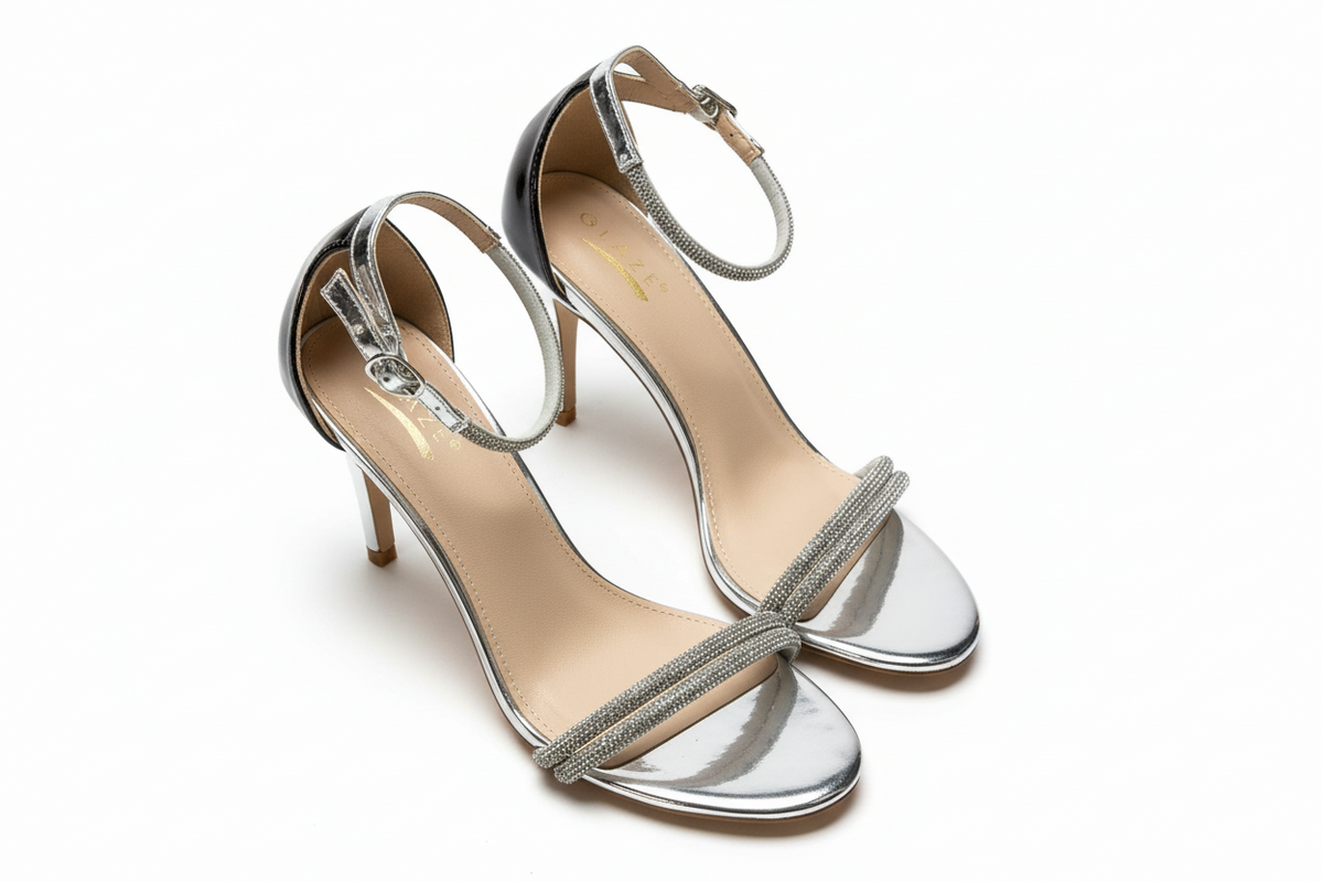 SILVER WHISPER HEELS