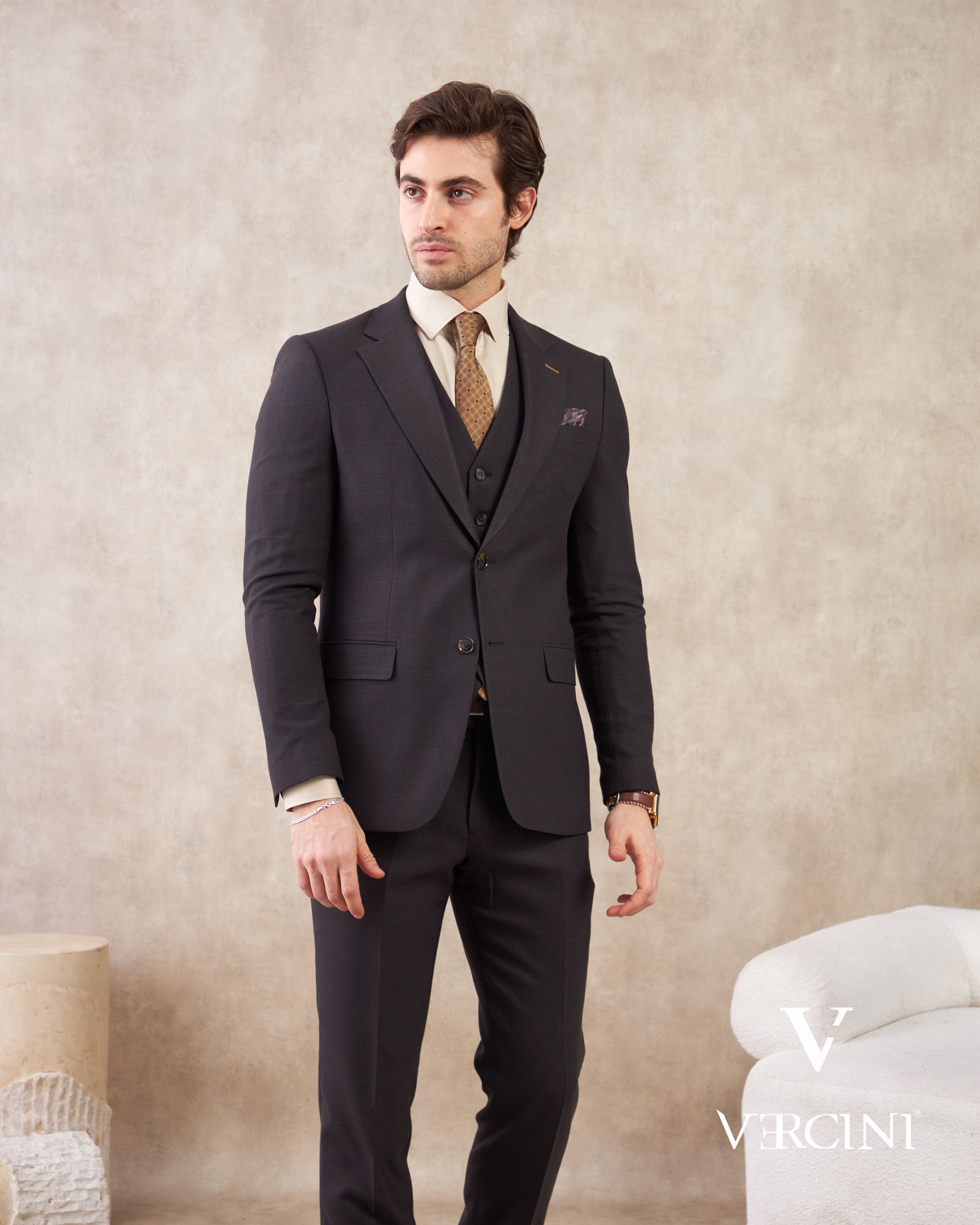 Milano Elegance Three-Piece Suit