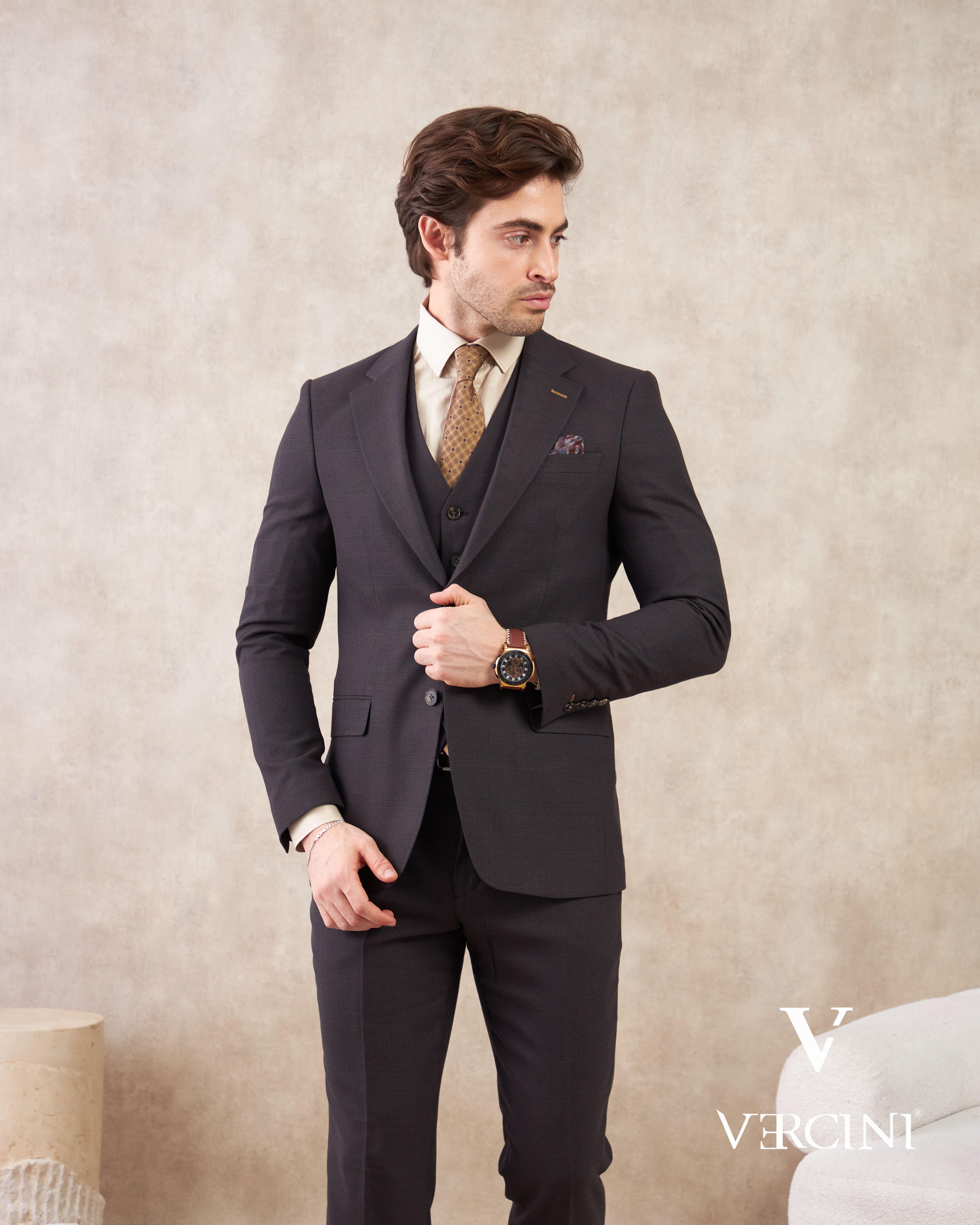 Milano Elegance Three-Piece Suit