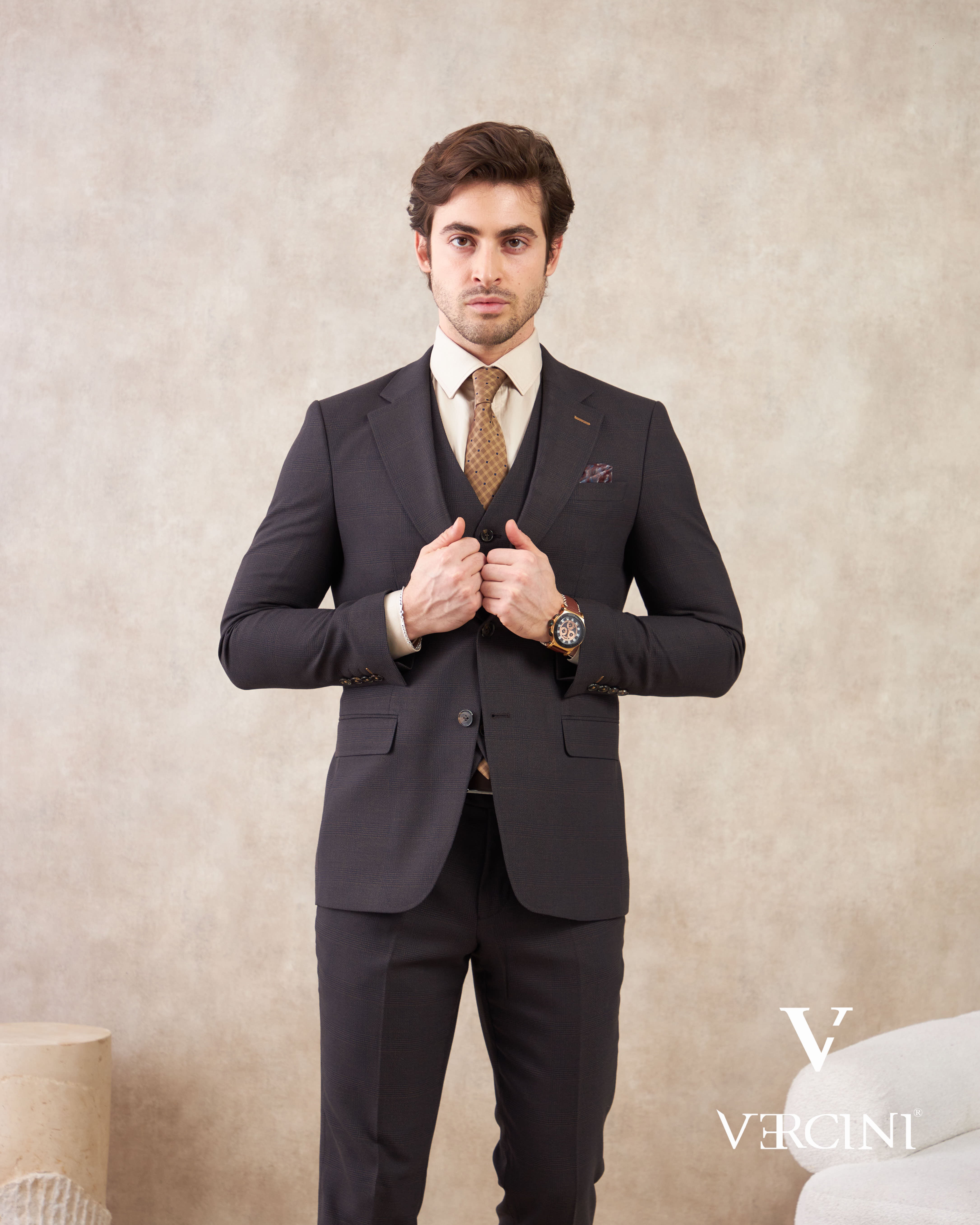 Milano Elegance Three-Piece Suit