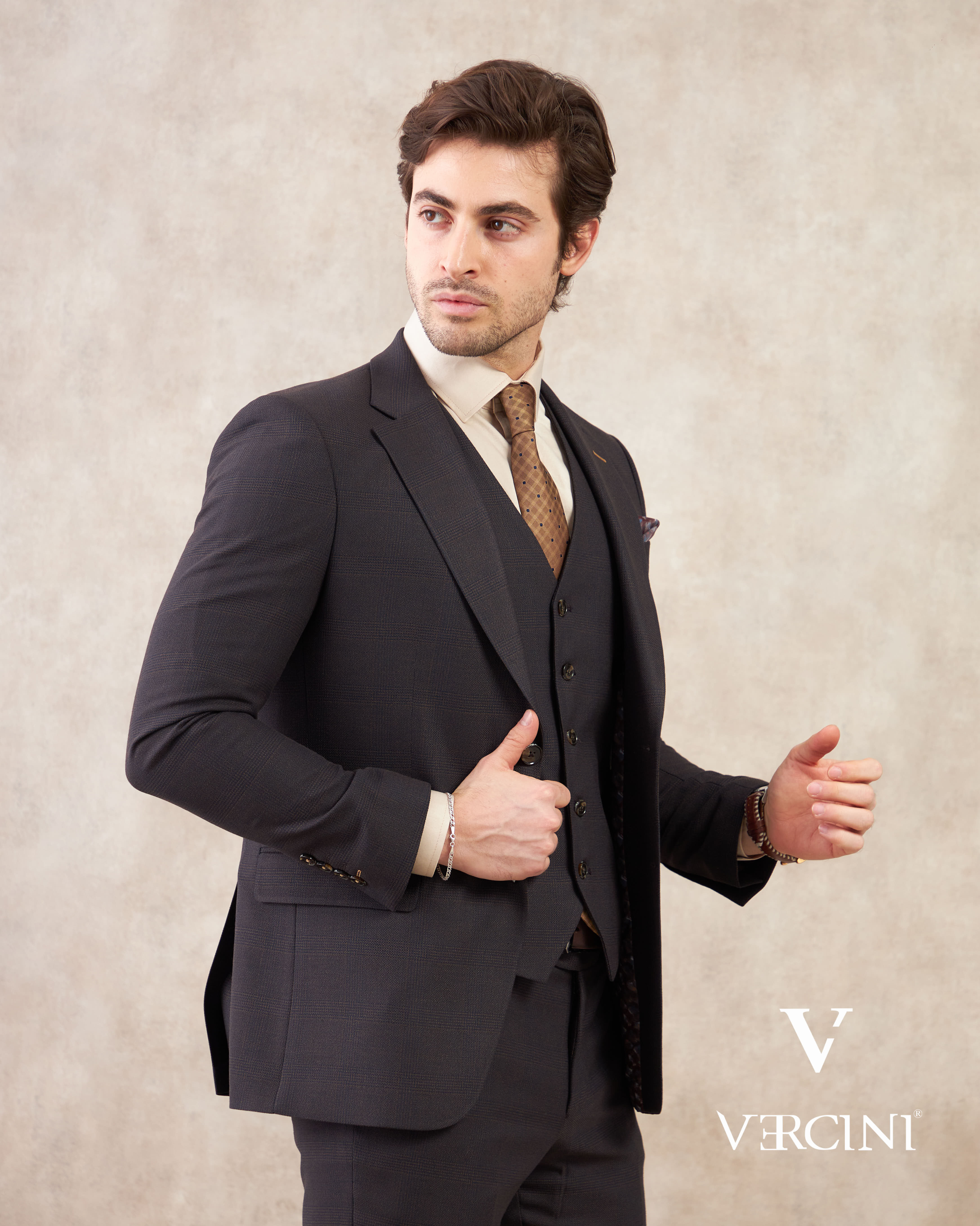 Milano Elegance Three-Piece Suit