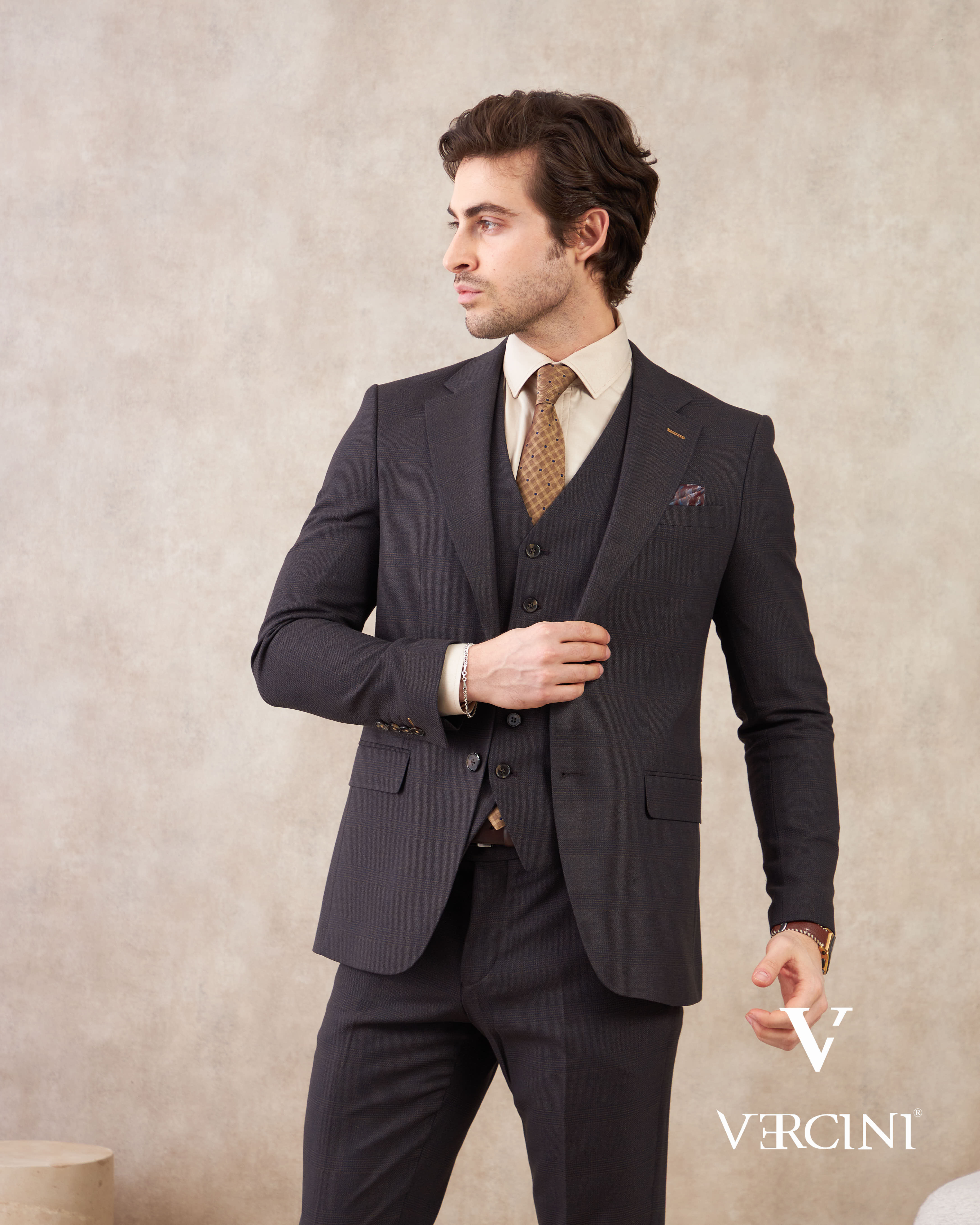 Milano Elegance Three-Piece Suit