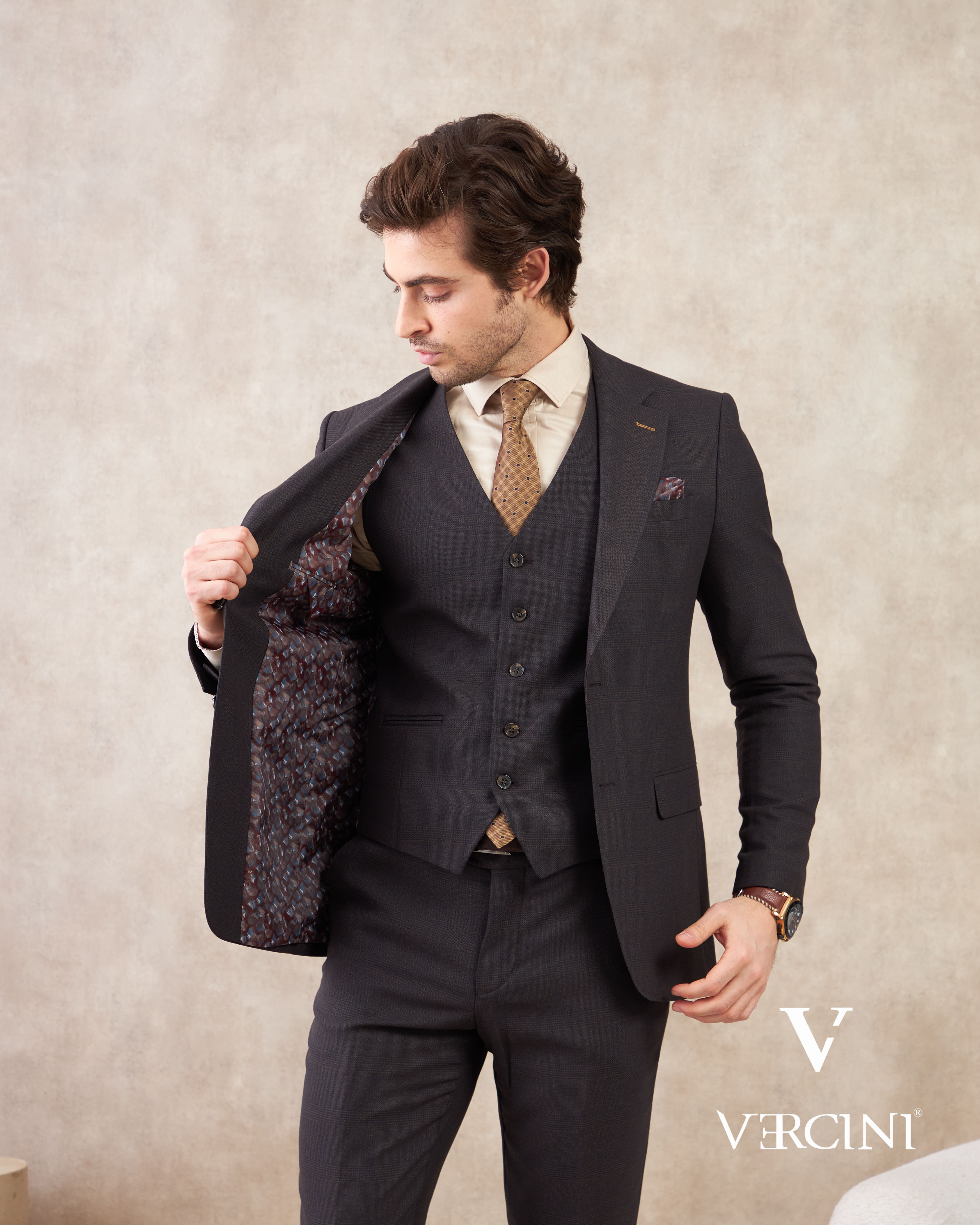 Milano Elegance Three-Piece Suit