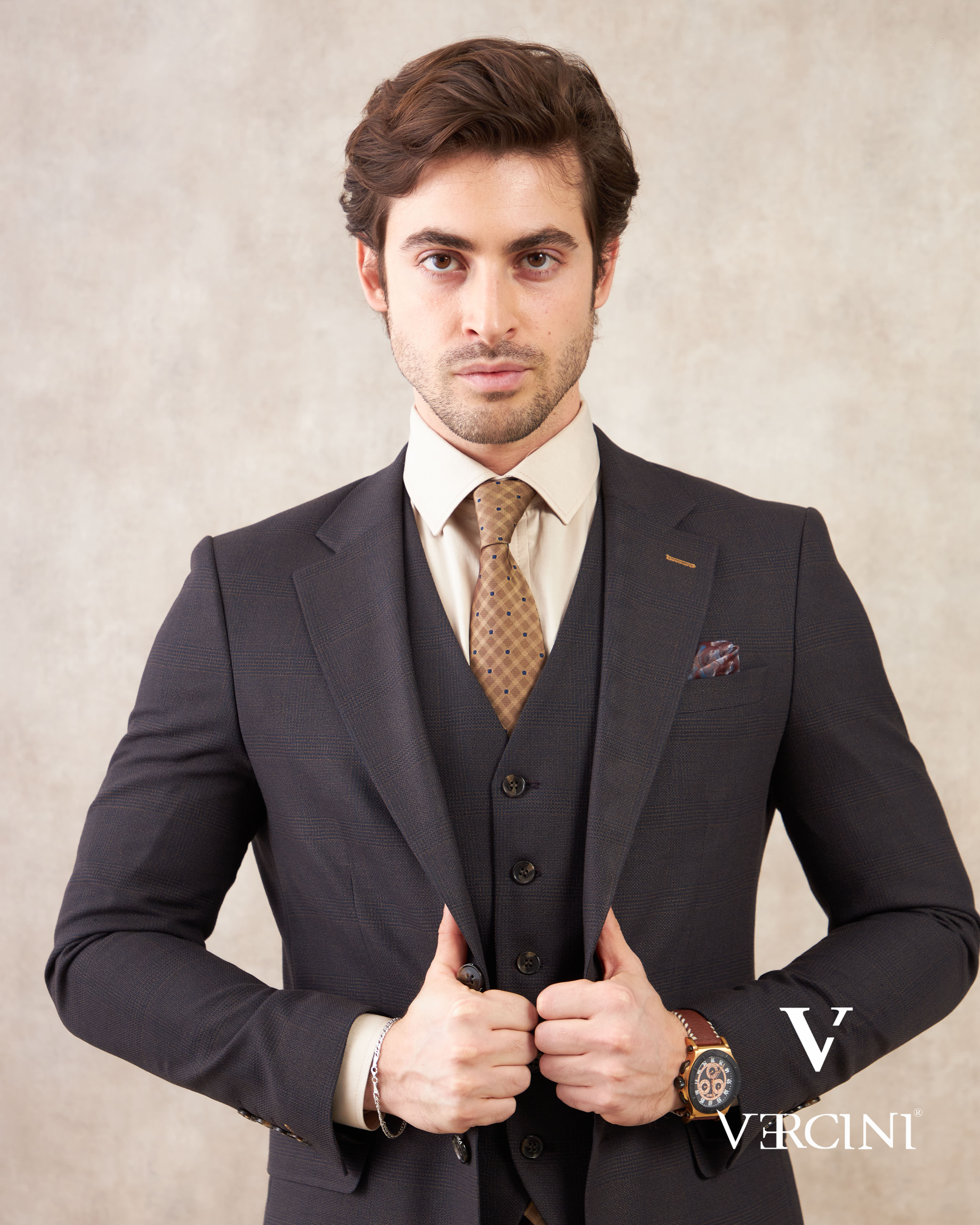 Milano Elegance Three-Piece Suit
