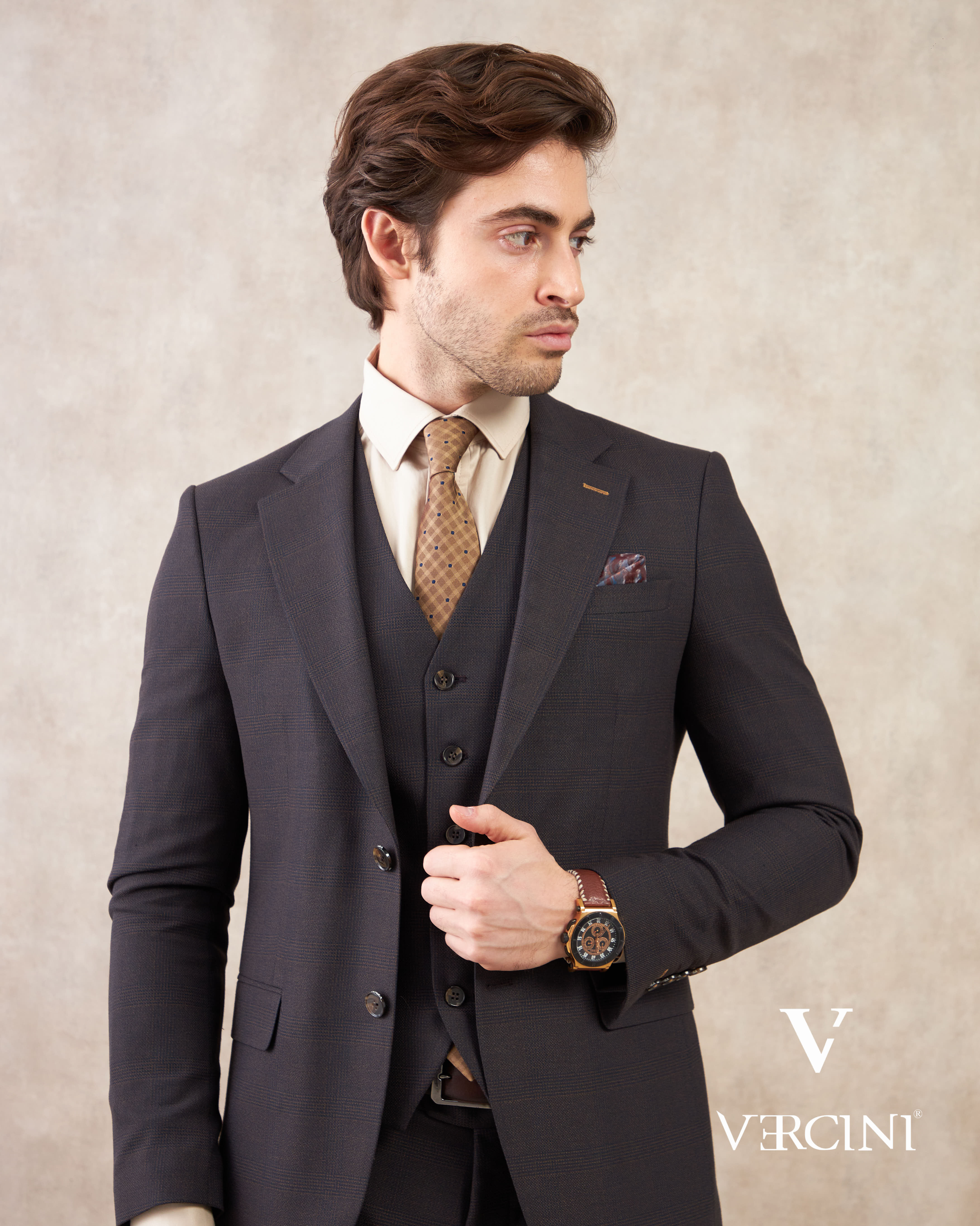 Milano Elegance Three-Piece Suit