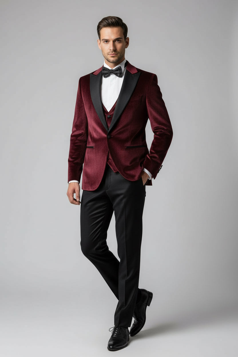 Vercini Signature Velvet 3-Piece Tuxedo