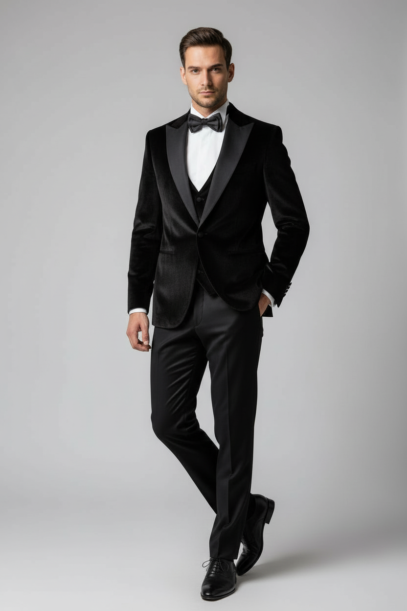 Vercini Signature Velvet 3-Piece Tuxedo