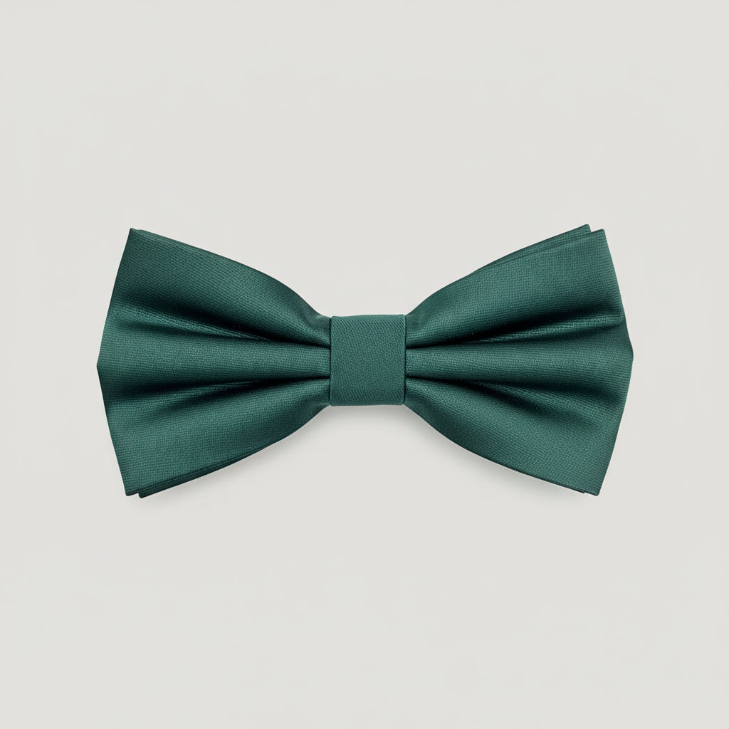 Solid Pre-Tied Bow Ties & Hankies