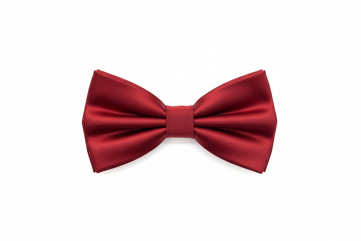 Solid Pre-Tied Bow Ties & Hankies