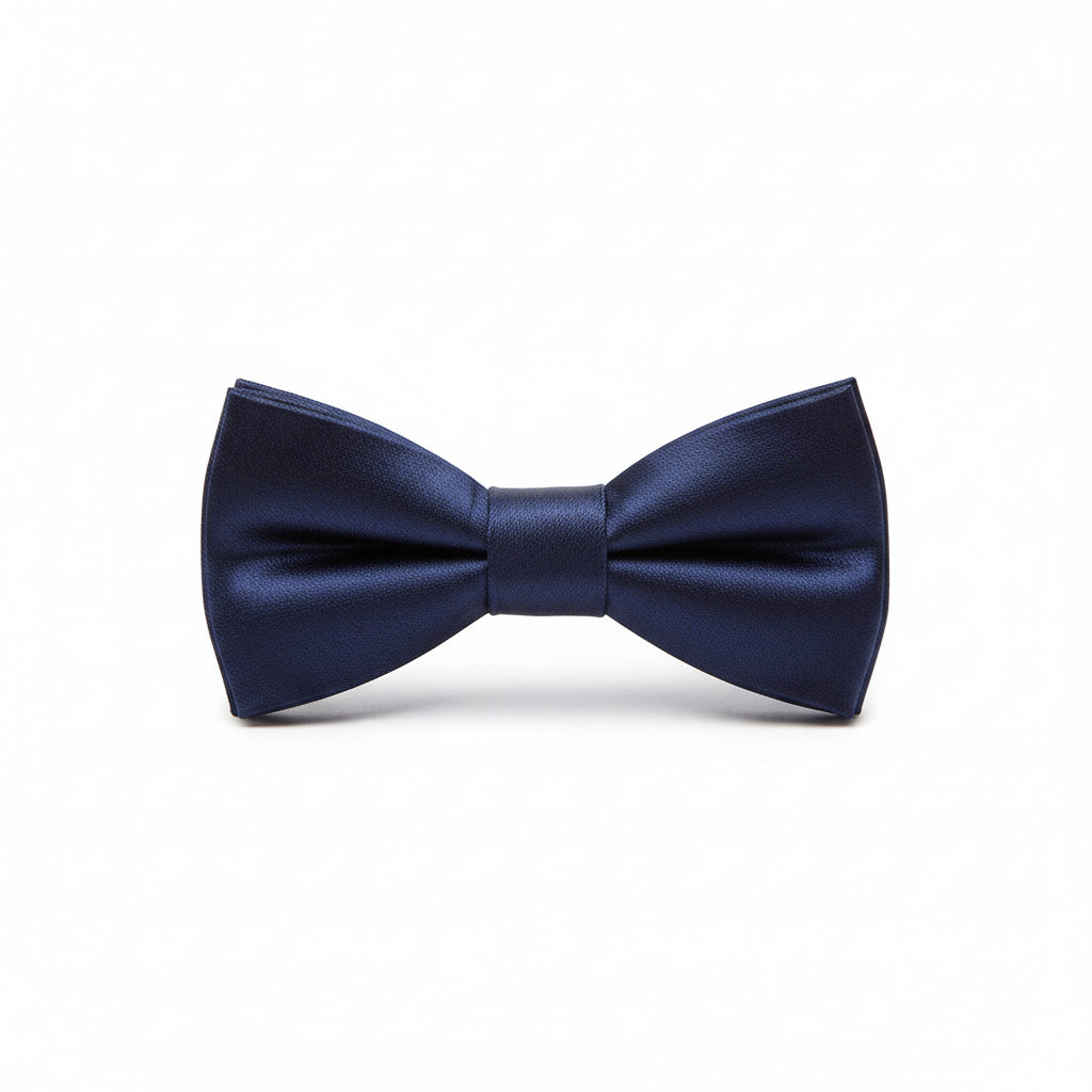 Solid Pre-Tied Bow Ties & Hankies