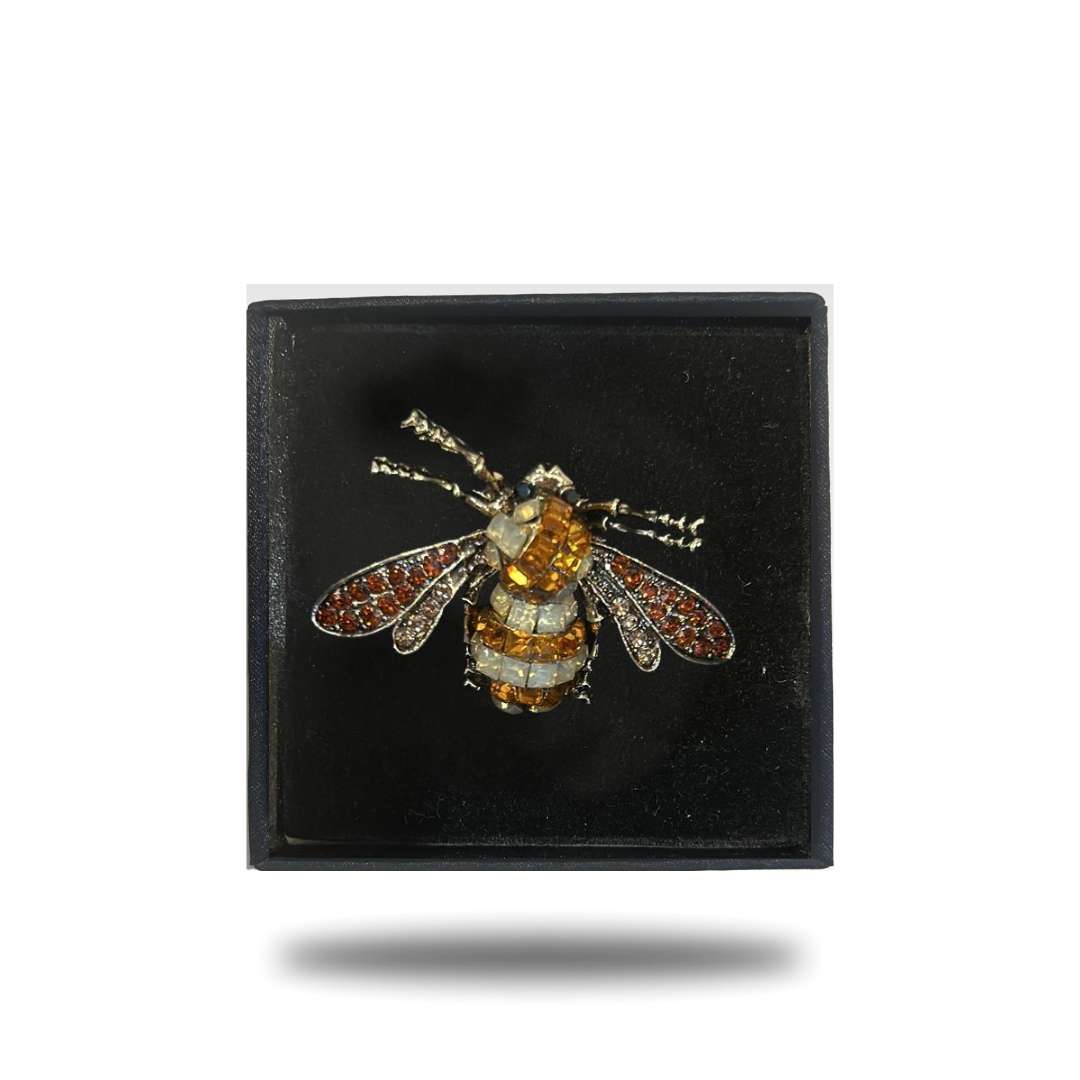 Bee Crystal Lapel pins