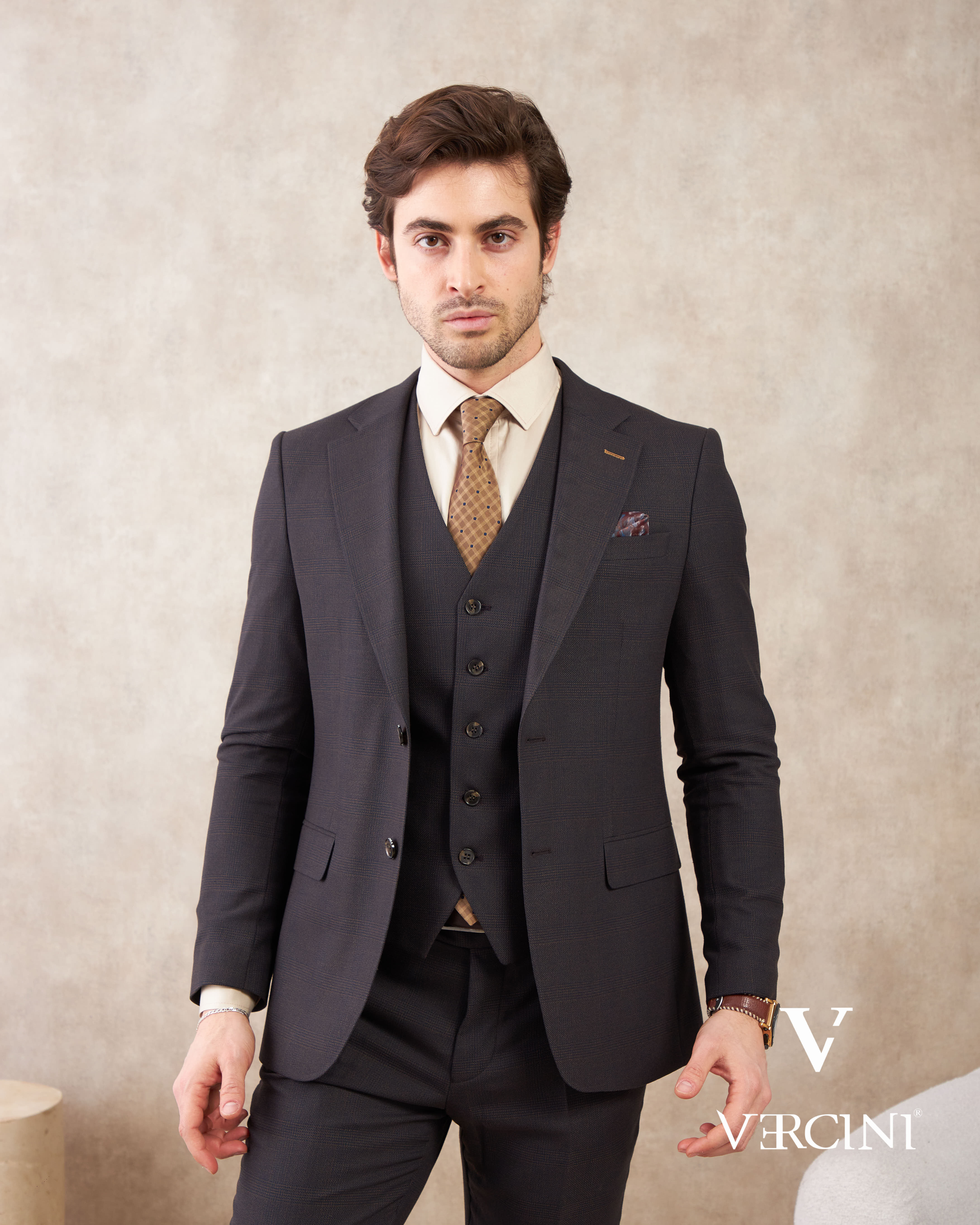Milano Elegance Three-Piece Suit