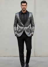 GOLD GEOMETRIC BLAZER