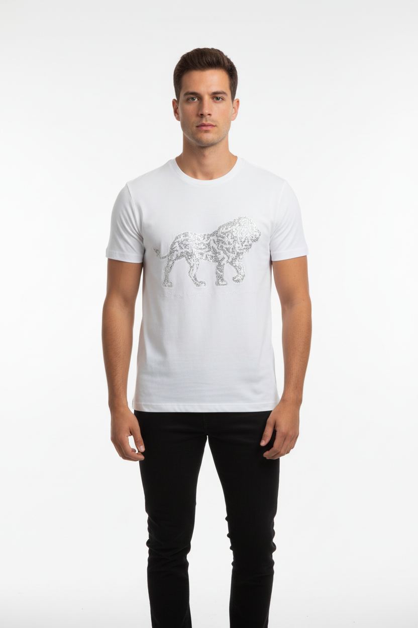 VERCINI SILVER LION TSHIRT