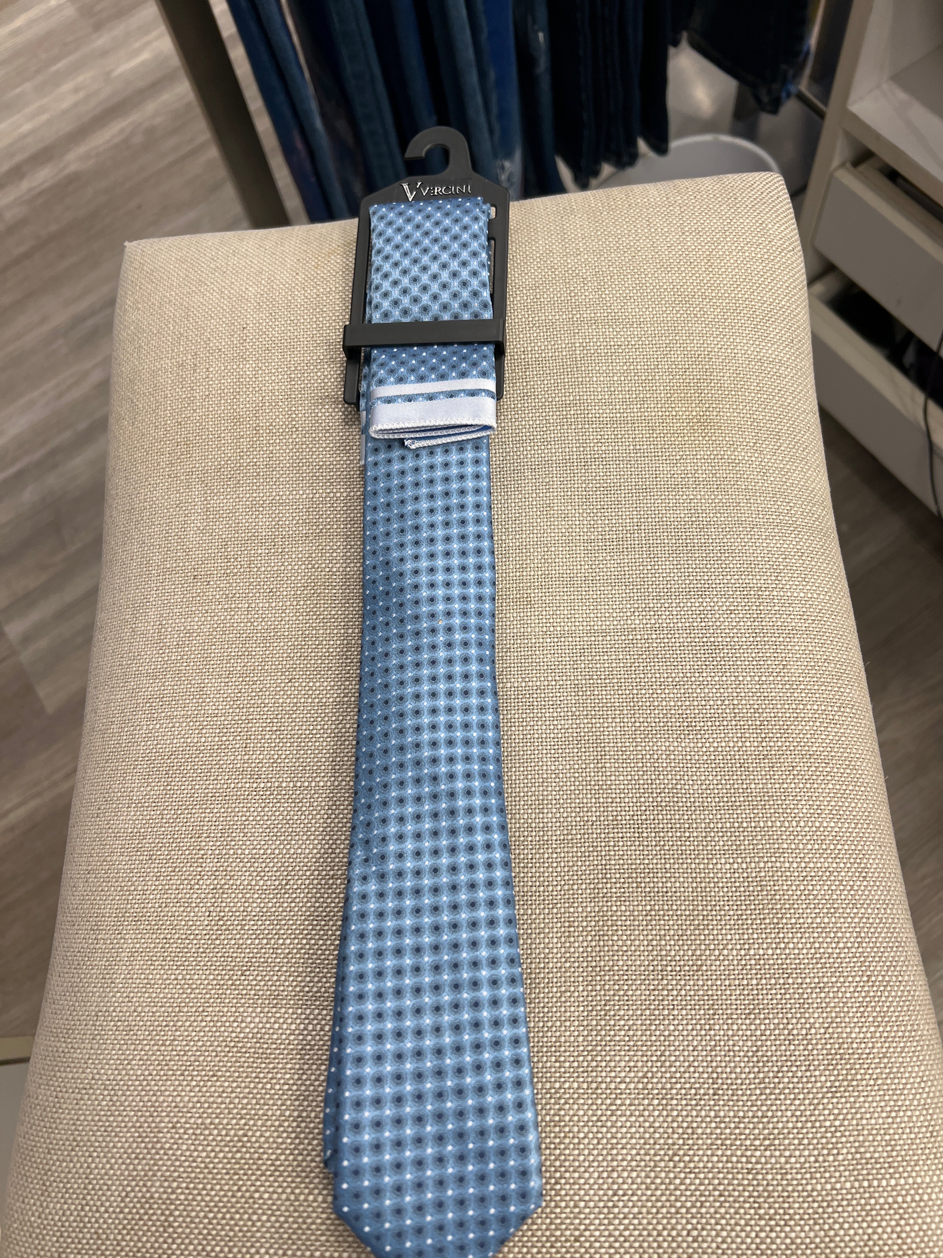 Purple dotted and checkered tie by Vercini