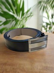 Classic Black Leather Belt – Timeless Style & Perfect Fit