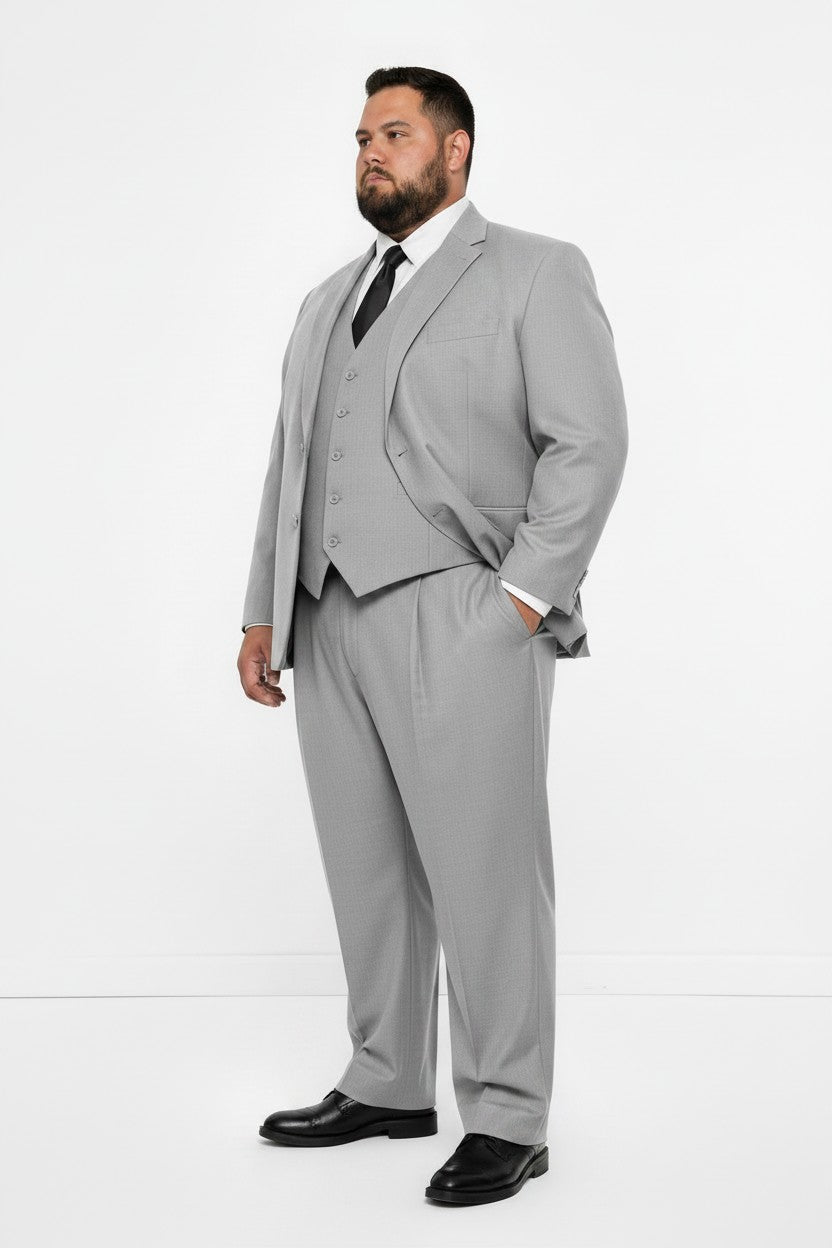 Men’s Classic Fit 3-Piece Suit – Big & Tall