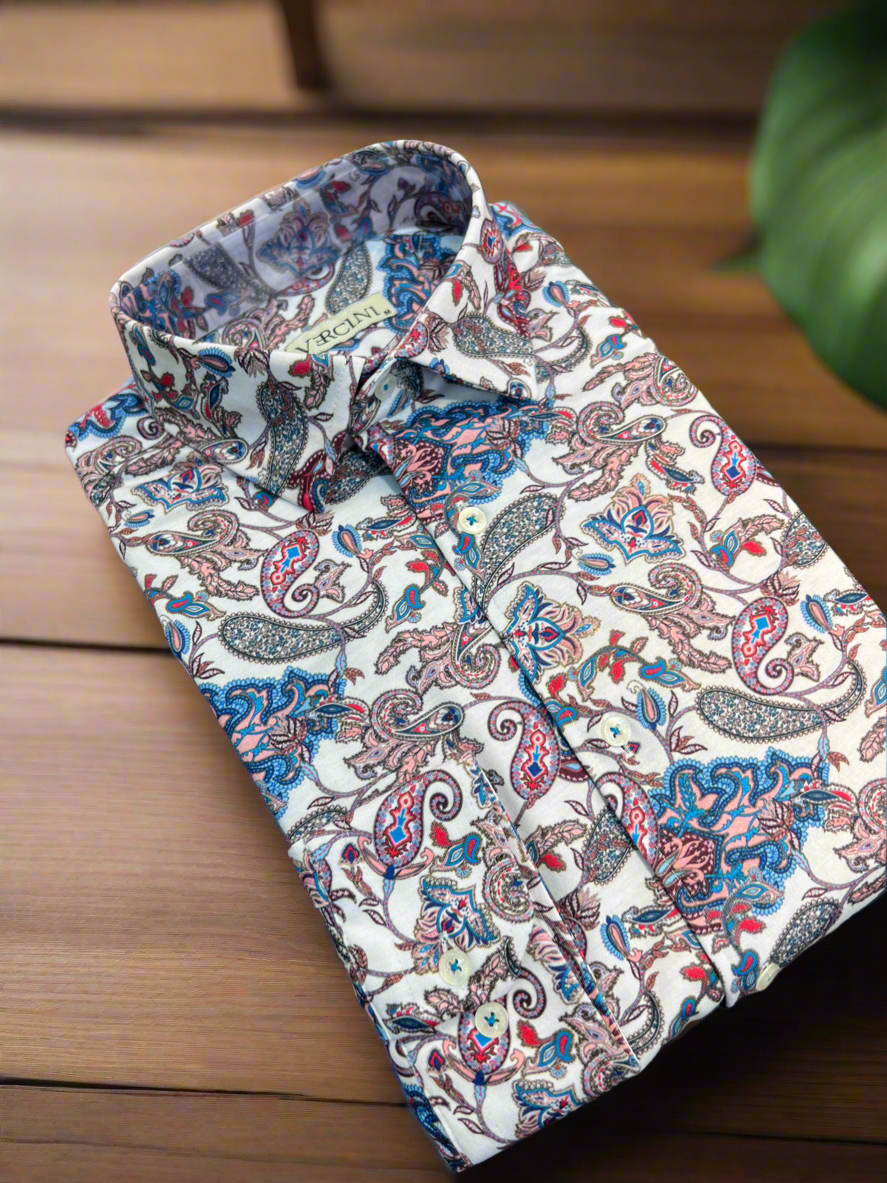 Purple Swirl Abstract Shirt – Fluid Motion, Elevated Comfort