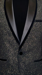 Men's Glittered Tuxedo Blazer by Vercini