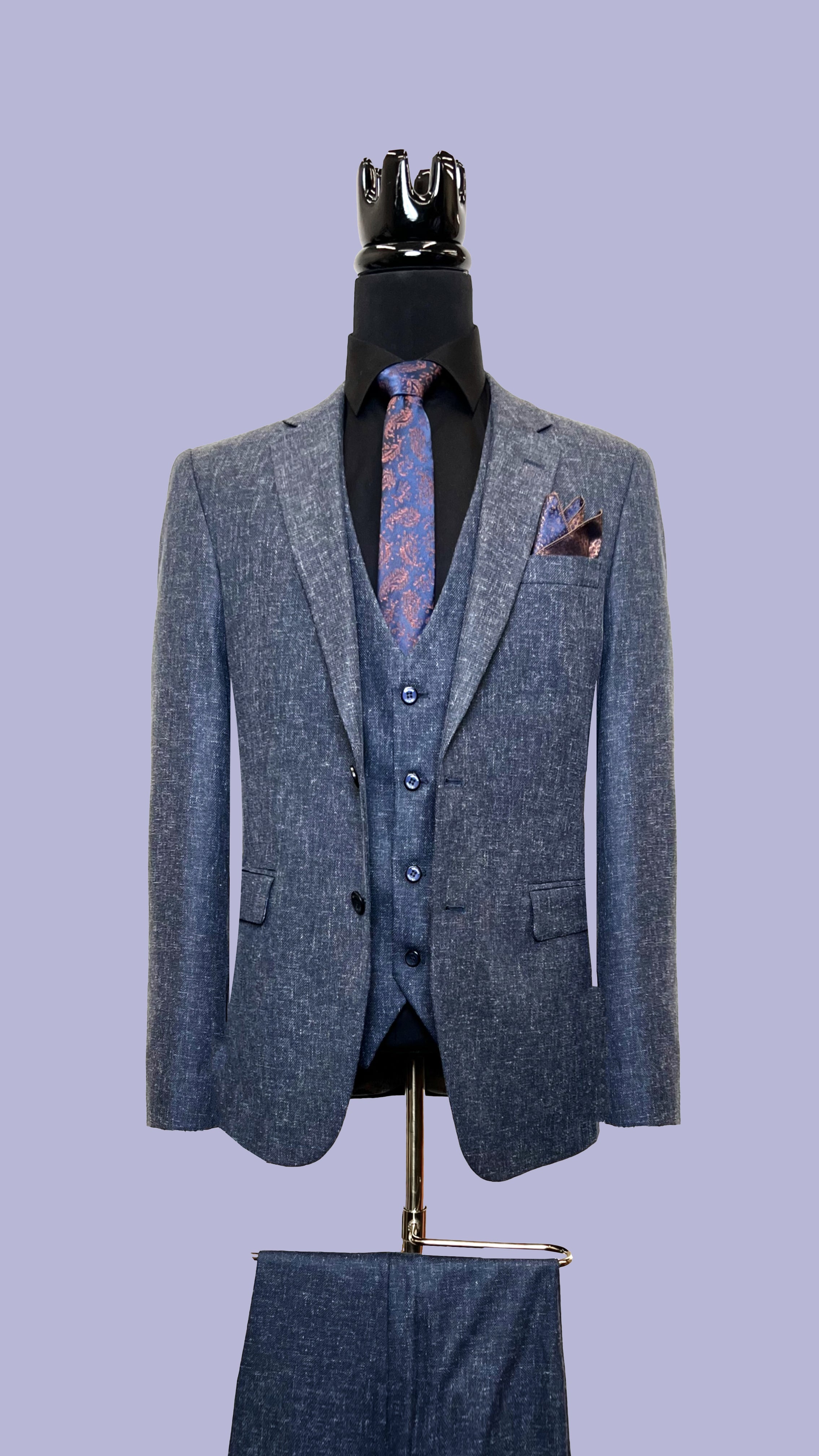 Vercini Royal Twilight Three-Piece Suit SUITS 3 Piece Suits Vercini