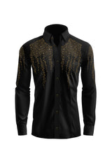 Celestial Cascade Men's Dress Shirt