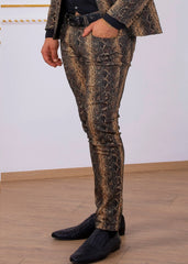 Mondo's Leopard Print Slim Fit Pants