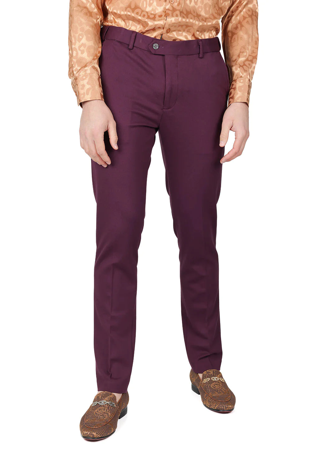 Men's Solid Color Basic Essential Chino Dress Pants
