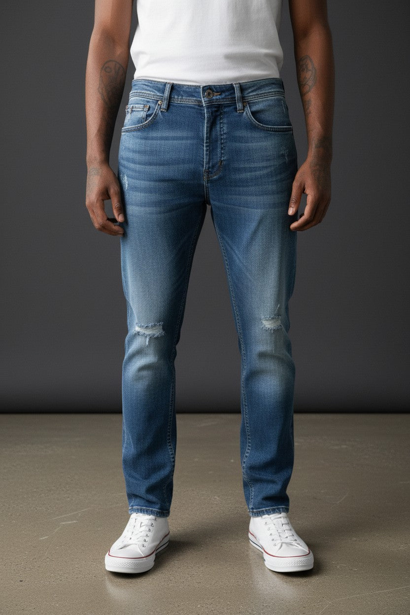 Integral Slim-Fit Jeans — Vercini