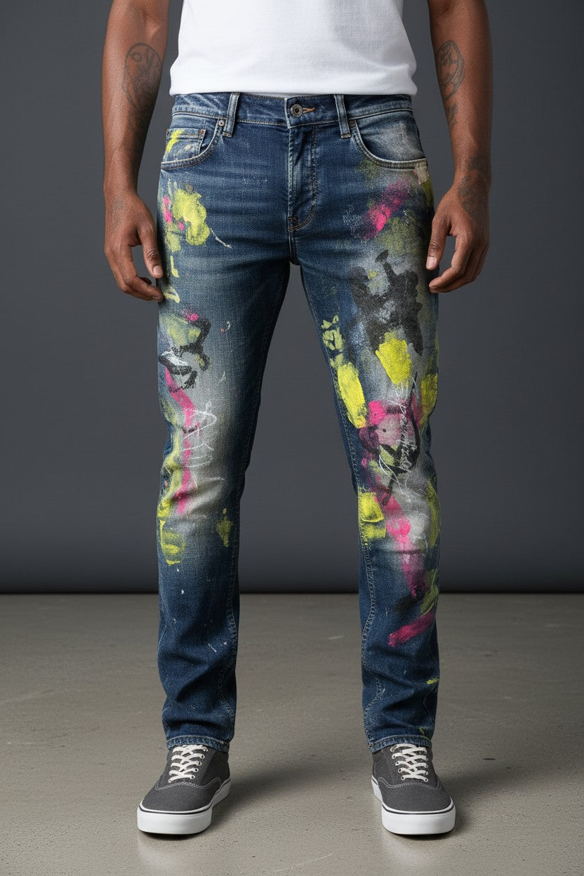 LES D.SIGNERS LES106 — Blue Slim Denim