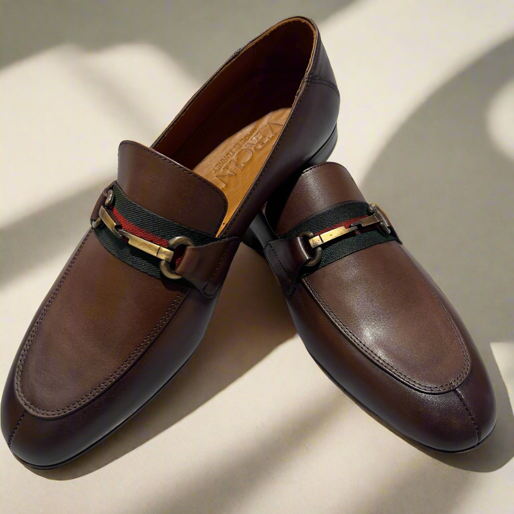 Men’s Leather Loafer with Horsebit Detail