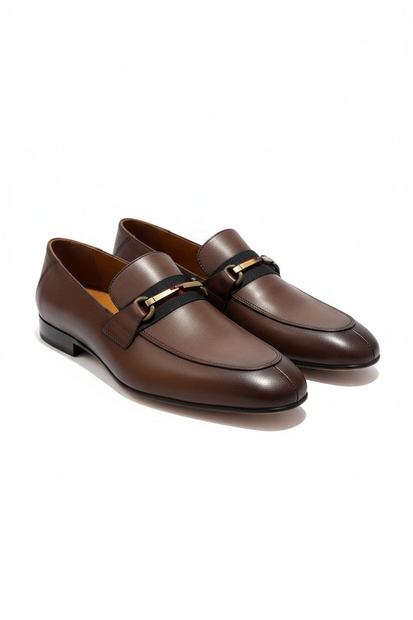 Men’s Leather Loafer with Horsebit Detail